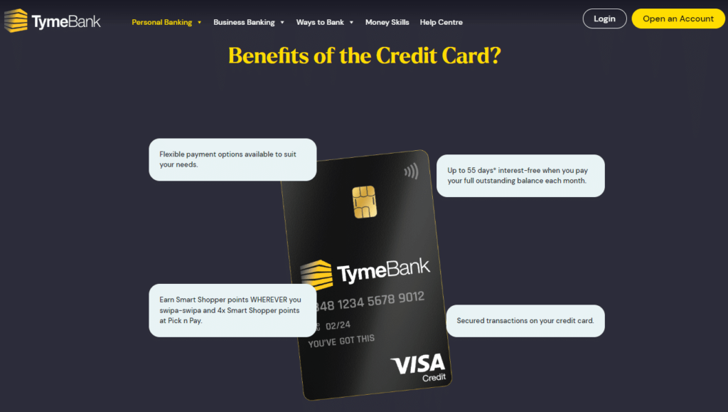 tymebank credit card